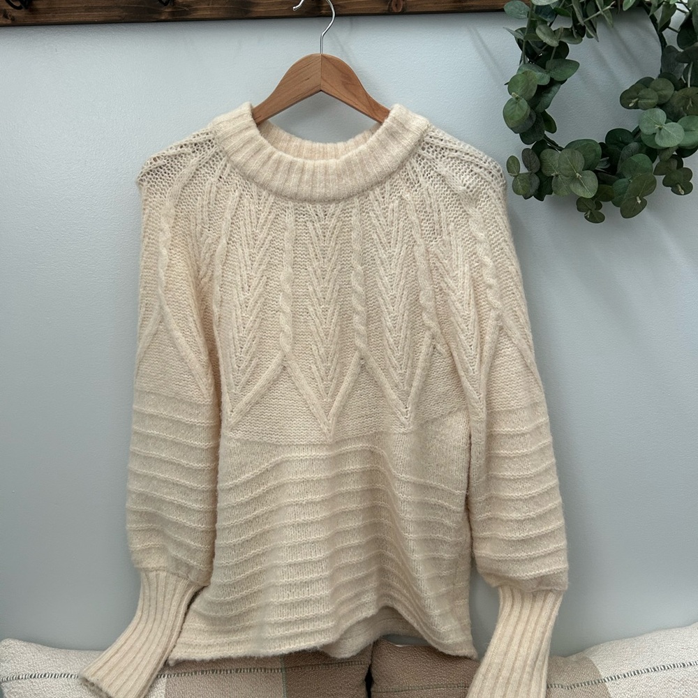Cozy Cream Knit Sweater